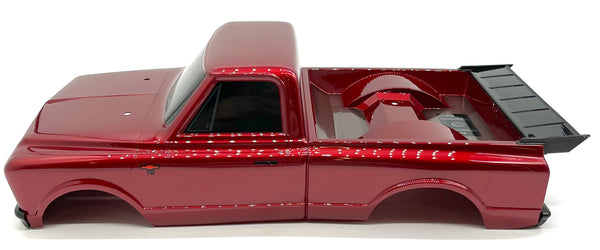 Traxxas Drag high quality Slash Red C10 Chevrolet Painted Body w/ Wing Grill Bumpers Decals