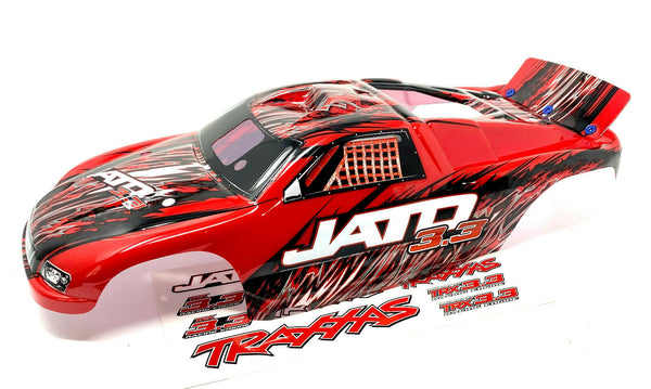 Traxxas Jato RC Car Body – Pre-Painted Red With Decals Applied, Style 5511A