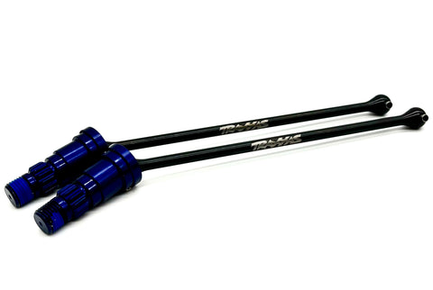 X-MAXX Ultimate DRIVE Shafts, Front/Rear (w/ BLUE 2025 Stub Axles Traxxas 77097-4