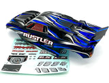 Rustler 2WD BL-2s BODY (BLUE) cover shell painted clipless 37354-4