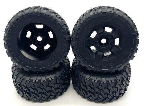 Arrma BIG ROCK 6s - TIRES & Wheels (DBoots RAGNAROK, glued black