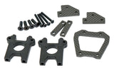 HB Racing E8 WS - MOUNT for center diff, chassis brace carbon set 204855