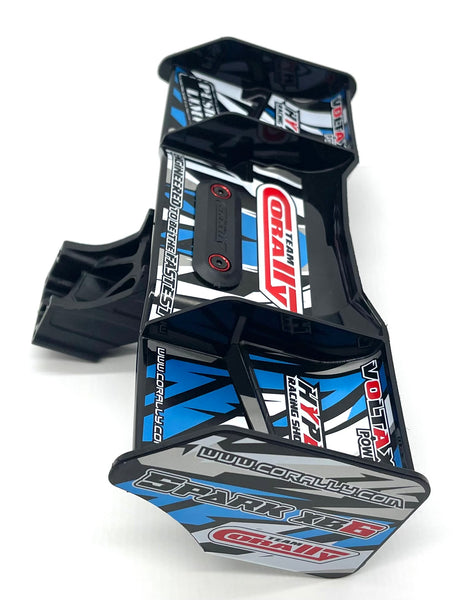 Spark Model Rear Wing Team Corally SPARK XB6 - WING (rear spoiler black/blue w/mount C-00285 ...