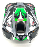 Team Corally SPARK XB6 - Body Shell (Green polycarbonate cover & Body Pins C-00285
