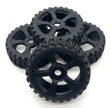 Team Corally SPARK XB6 - TIRES & Wheels (Xprit tyres black rims C-00285
