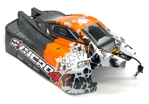 Team Corally SYNCRO-4 - Body (Orange Painted Buggy C-00287