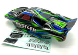 Rustler 2WD BL-2s BODY (GREEN) cover shell painted clipless 37354-4