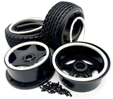 BAJA 5B SBK GAS - FRONT TIRES, Wheels, beadlock (Dirt buster tyres flux HPI 160323