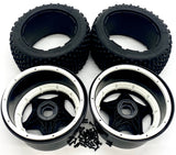 BAJA 5B SBK GAS - REAR TIRES, Wheels, beadlock (Dirt buster tyres flux HPI 160323