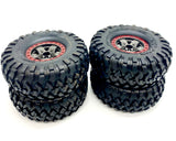 TRX-4 HIGH TRAIL - TIRES & Wheel Set assembled Canyon Trail 2.2 RED Traxxas 82044-4