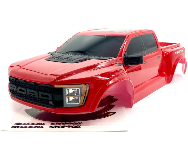 Rc Ford Raptor Body Shell Raptor R BODY, painted shell, Red (cover trimmed Traxxas 101076-4 ...