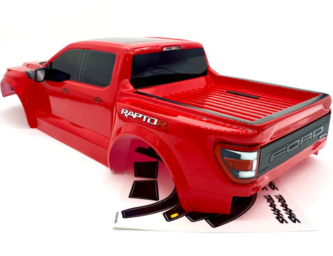Ford Raptor Body Shell Raptor R BODY, painted shell, Red (cover trimmed Traxxas 101076-4 ...