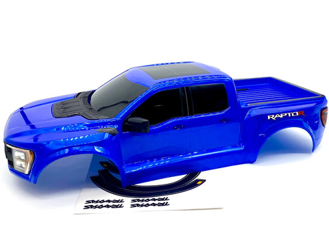 Traxxas Raptor R Custom Body Raptor R BODY, painted shell, Blue (cover trimmed Traxxas 101076-4 ...