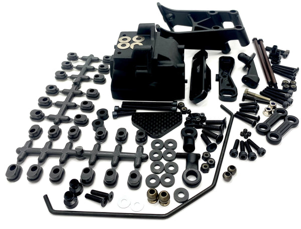 HB Racing E8 WS - REAR SUSPENSION (arm mount sway bulkhead 204855 ...