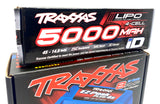 Traxxas Wide-Maxx 1/10 Battery combo 4s 5000mah LiPo & EZ-Peak Charger 89086-4