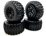 Team Corally KAGAMA - TIRES & Wheels (Off-Road Gripper tyres black rims C-00474