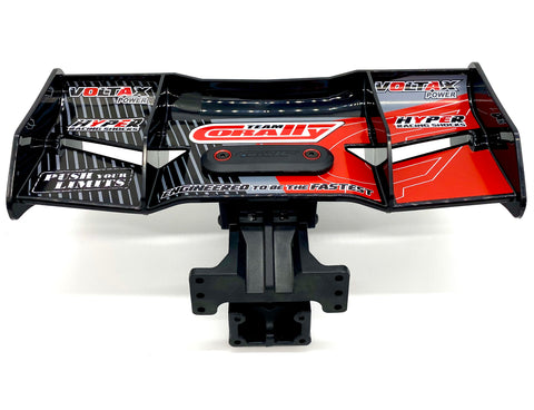 Team Corally KAGAMA - WING (rear spoiler black/red w/mount C-00474