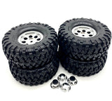 TRX-4 Chevy BLAZER - TIRES & Wheels (8164 BLACK 4x4 caps  1.9" chrome 82276-4