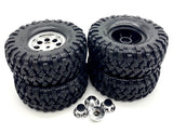 TRX-4 Chevy BLAZER - TIRES & Wheels (8164 BLACK 4x4 caps  1.9" chrome 82276-4