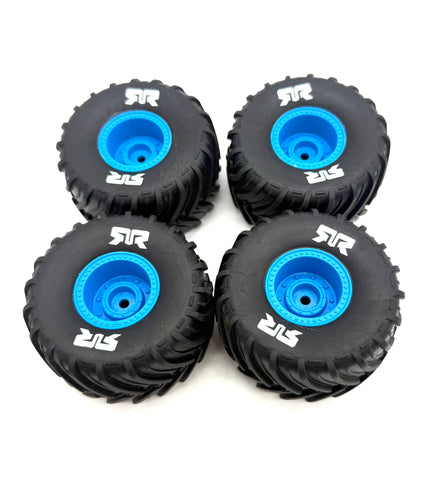 Arrma Freedom Flyer GROM 4x4  - Wheels & Tires (Blue) dboots MT Gorgon ARA2130FF