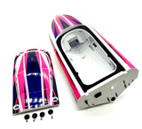 Disruptor Boat HULL & Hatch (PINK graphics 10615 10616) Traxxas 106064-4