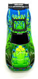 RUSTLER 4x4 VX3 - BODY Shell (Green Blue cover clipless traxxas 67464-4