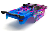 RUSTLER 4x4 VX3 - BODY Shell (Purple Blue cover clipless traxxas 67464-4)