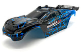 RUSTLER 4x4 VX3 - BODY Shell (Blue Black cover clipless traxxas 67464-4