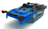 RUSTLER 4x4 VX3 - BODY Shell (Blue Black cover clipless traxxas 67464-4