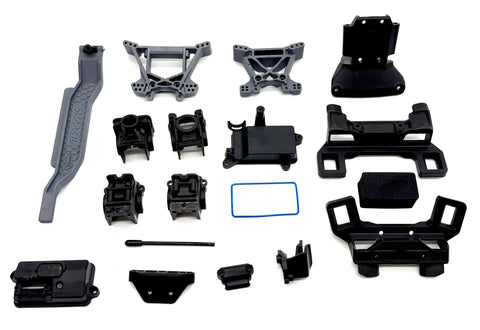 RUSTLER 4x4 VX3 - PLASTIC SET (bulkhead shock towers receiver box 67464-4