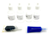 Tekno NT48 2.2 LUBRICANT SET, Shock oils (4 weights, grease and threadlock TKR9401