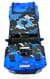Savage XL 5.9 GTXL-6 - BODY Shell Blue / Black (Kingcab Cover 160588 HPI 160586