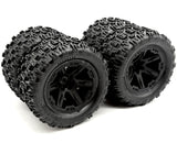 RUSTLER 4x4 VX3 - TIRES & Wheels (12mm RXT sledehammer ST traxxas 67464-4