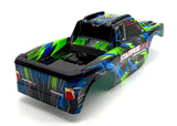 Stampede 4x4 VX3 - BODY Shell (Green Blue cover clipless traxxas 67454-4