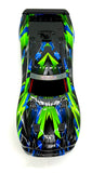 Stampede 4x4 VX3 - BODY Shell (Green Blue cover clipless traxxas 67454-4