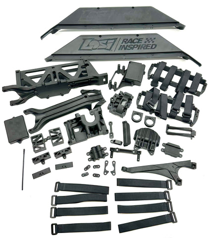 Losi 5IVE-TE 3.0 - Side Guards & Battery Radio Tray Set Braces Straps LOS05022