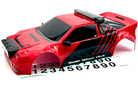 MINI RALLY VXL BODY cover Shell & Lights (RED Painted Traxxas 108046-1