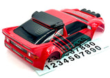 MINI RALLY VXL BODY cover Shell & Lights (RED Painted Traxxas 108046-1