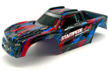 Stampede 4x4 VX3 - BODY Shell (Red Blue cover clipless traxxas 67454-4