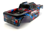 Stampede 4x4 VX3 - BODY Shell (Red Blue cover clipless traxxas 67454-4