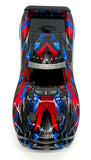 Stampede 4x4 VX3 - BODY Shell (Red Blue cover clipless traxxas 67454-4
