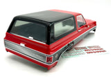 TRX-4 Chevy BLAZER - BODY Cover, RED (Shell Factory new 8010x Painted 82276-4)