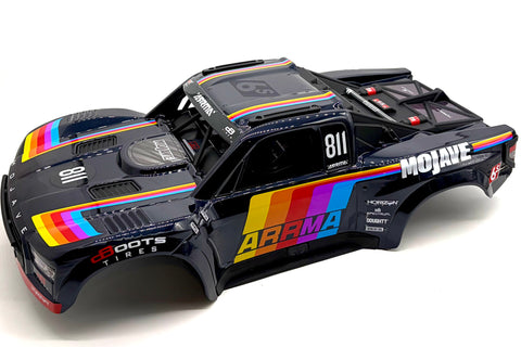 Arrma MOJAVE 6s BLX - Body Shell (BLUE navy cover & Interior roll cage ARA7604V3