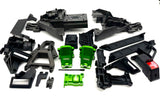 XRT Ultimate Plastic Set (Front Rear Bulkhead GREEN Covers box Traxxas 78097-4