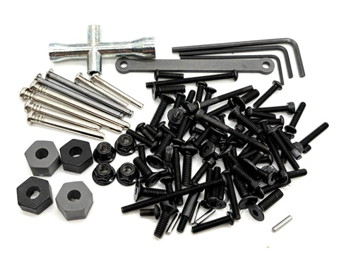 Rustler 2WD VX3 - SCREWS and TOOLS, hardware hex pins 37454-4