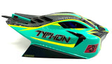 Arrma TYPHON 4x4 223s - Body Shell (Green Teal painted clipless ARA4306V4