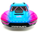 Arrma SENTON 4x4 223s - Body Shell (Pink Blue painted clipless ARA4303V4