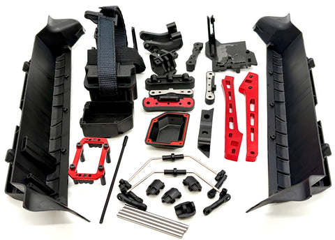 Arrma Mojave 6s EXB - Side Guards, Battery Tray, bumper, wing mount etc ARA7704V3