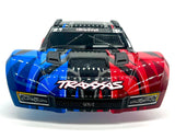 SLASH 4x4 VX3 - BODY Shell (Red Blue cover clipless traxxas 68454-4