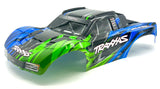 SLASH 4x4 VX3 - BODY Shell (Green Blue cover clipless traxxas 68454-4